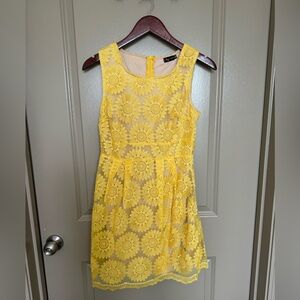 Yellow Flower Texture Dress